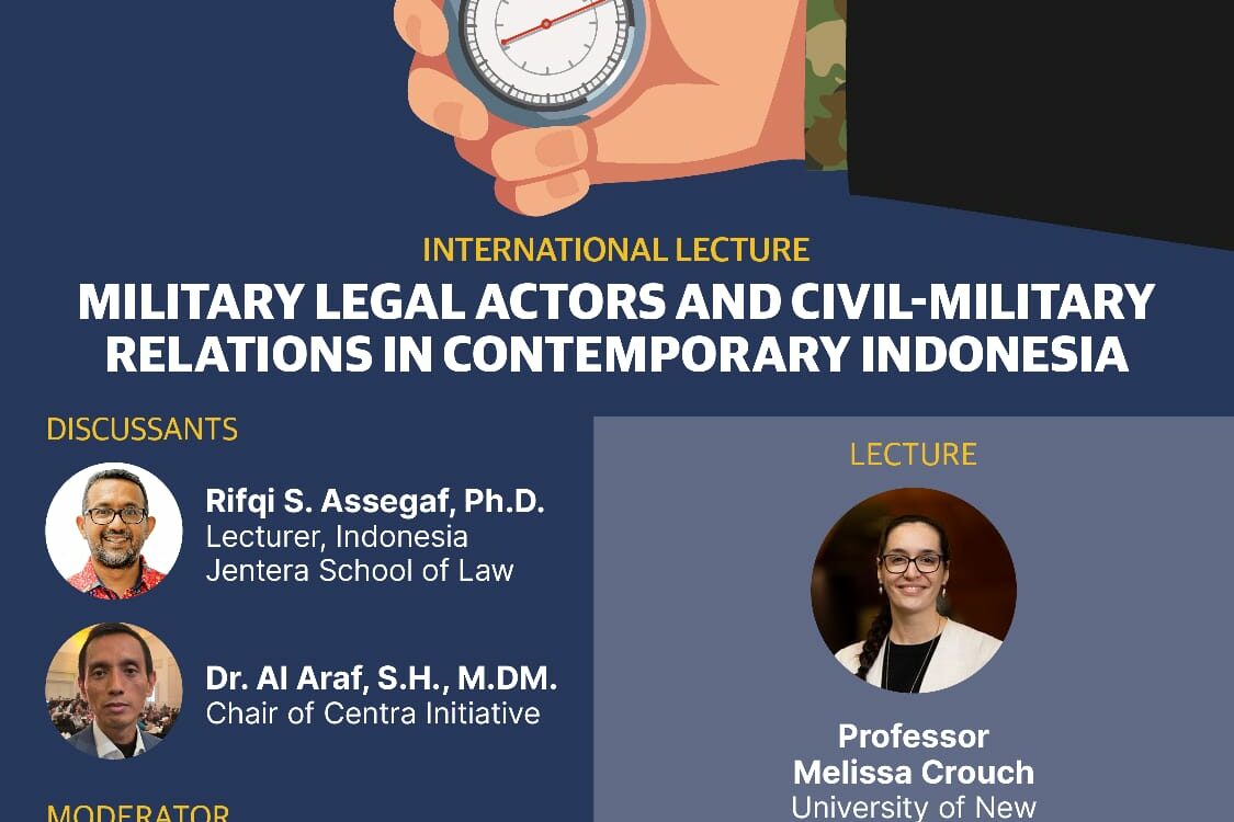 International Lecture Military Legal Actors and Civil–Military Relations in Contemporary Indonesia